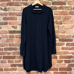 Mill Valley Mercantile x CP Shades MIDI Shirtdress Blue Size Medium